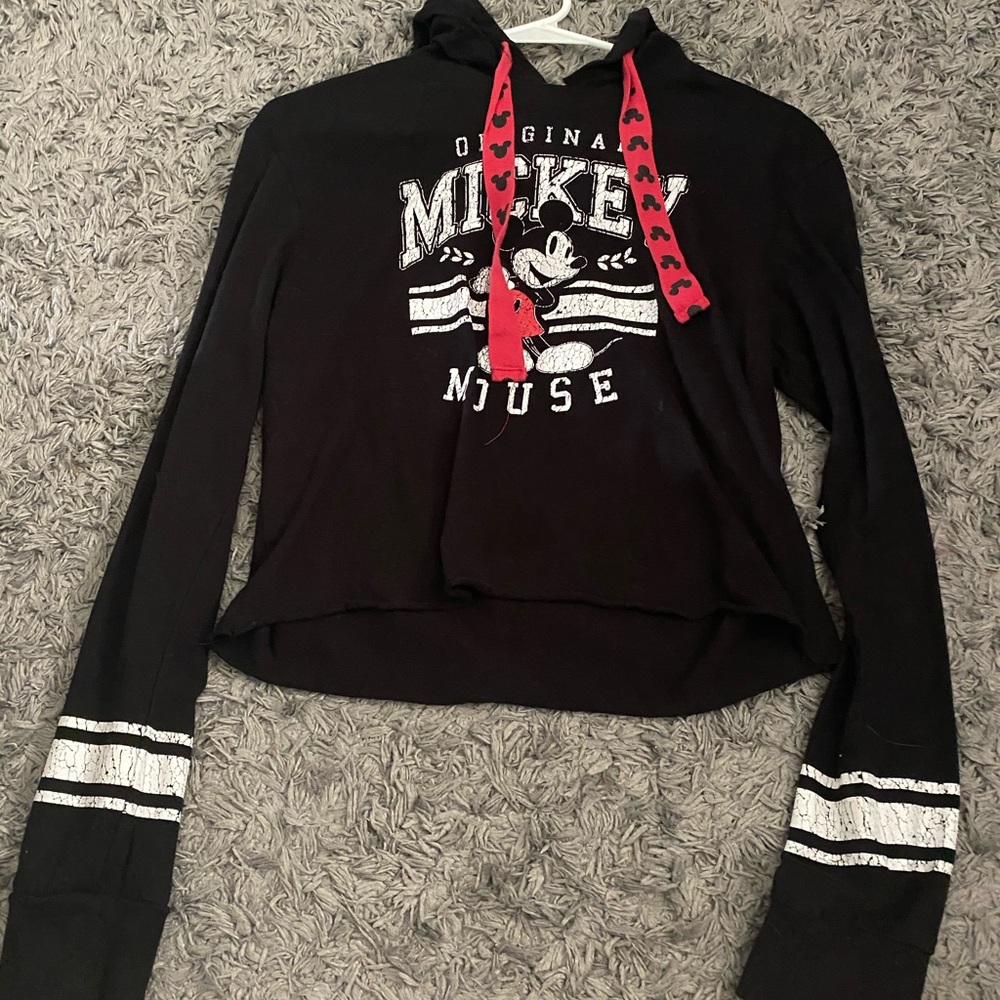 Disney sweatshirt crop top